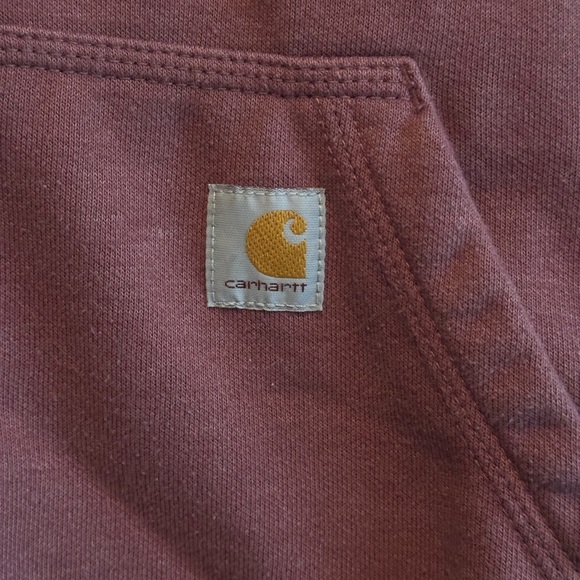 Carhartt Women's Sweater in Maroon and Pink - Picture 3 of 8